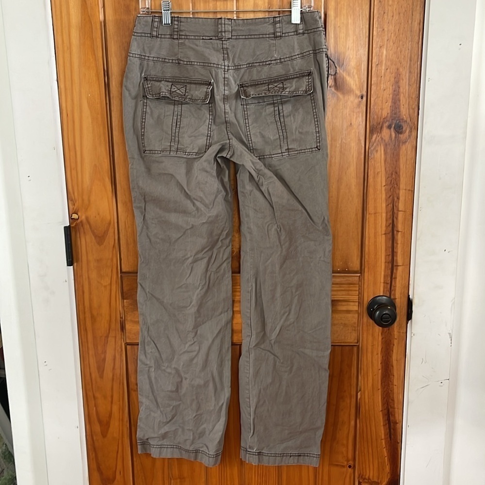 Free People The Thing Is Utility Cargo Pant 4 Brown Wild Truffle Low Rise Boho - Picture 2 of 11